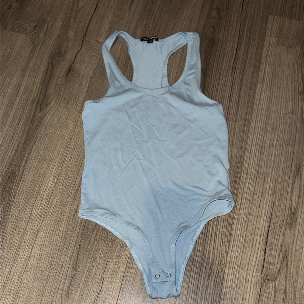 Fashion Nova Light Blue Bodysuit